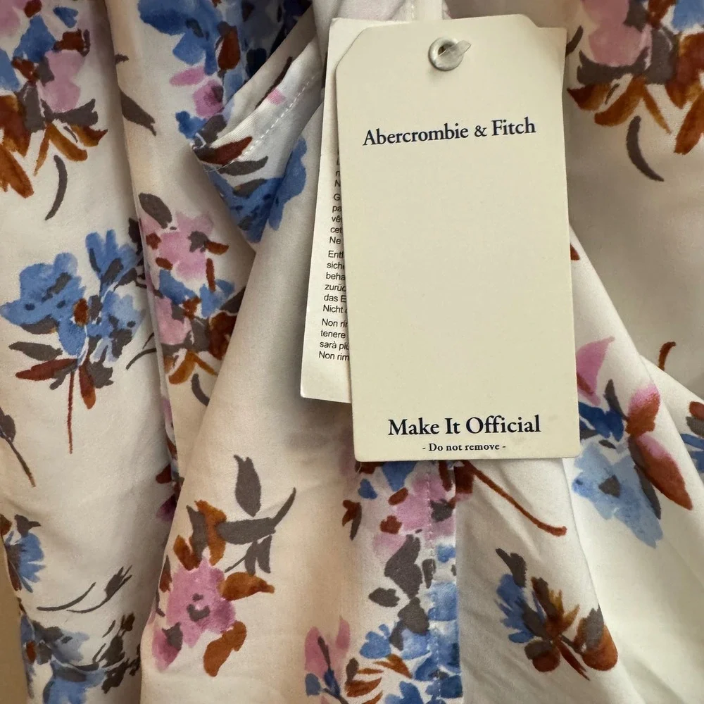 NWT Y2K Abercrombie Fitch‎ Floral Maxi Skirt High Waist Size Small $70
